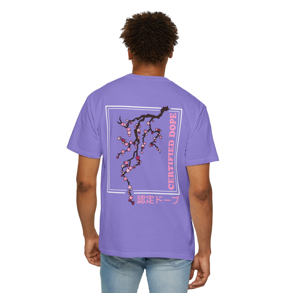 Cherry Blossoms | Certified Dope | Unisex Garment-Dyed T-shirt