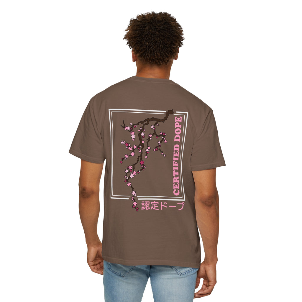 Cherry Blossoms | Certified Dope | Unisex Garment-Dyed T-shirt