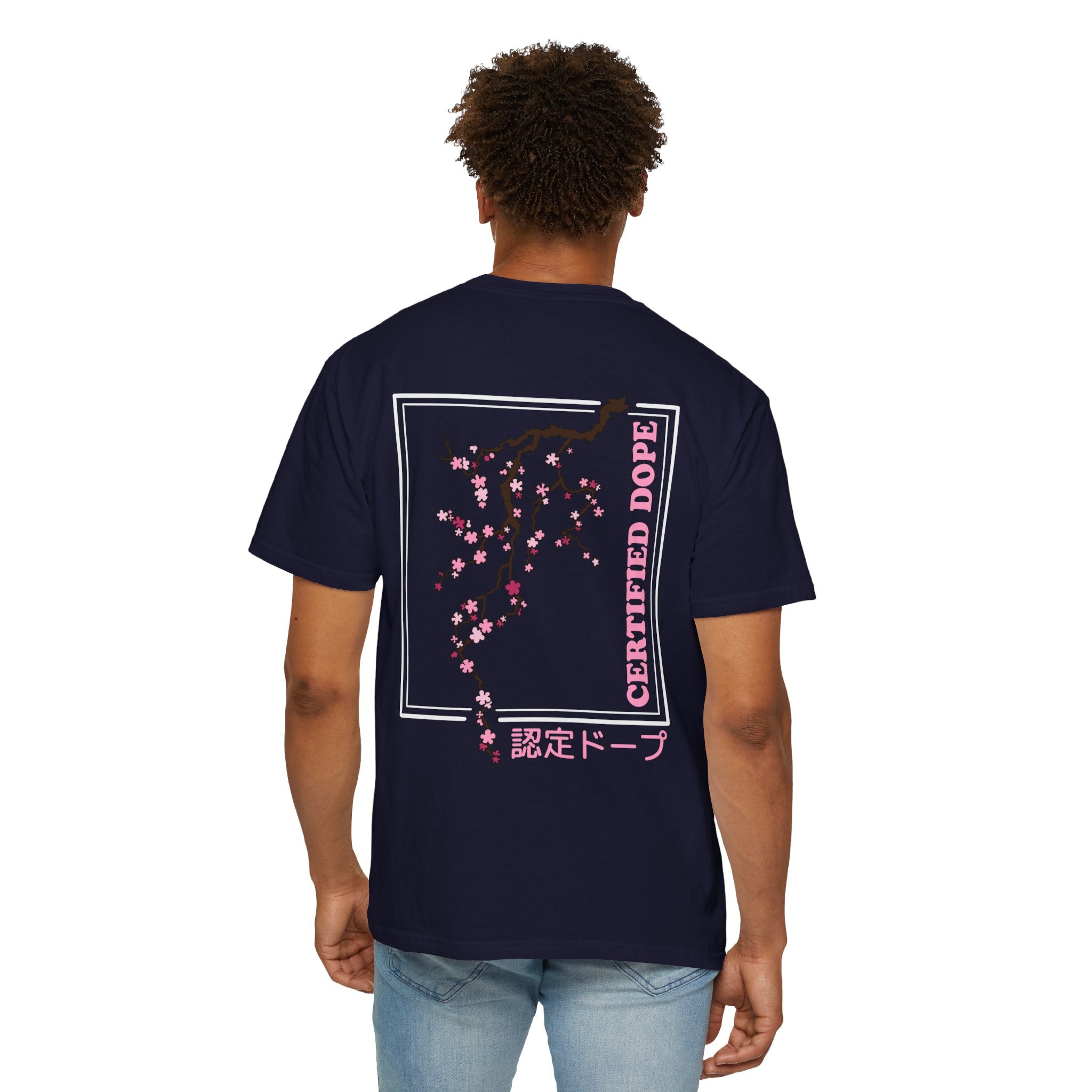 Cherry Blossoms | Certified Dope | Unisex Garment-Dyed T-shirt