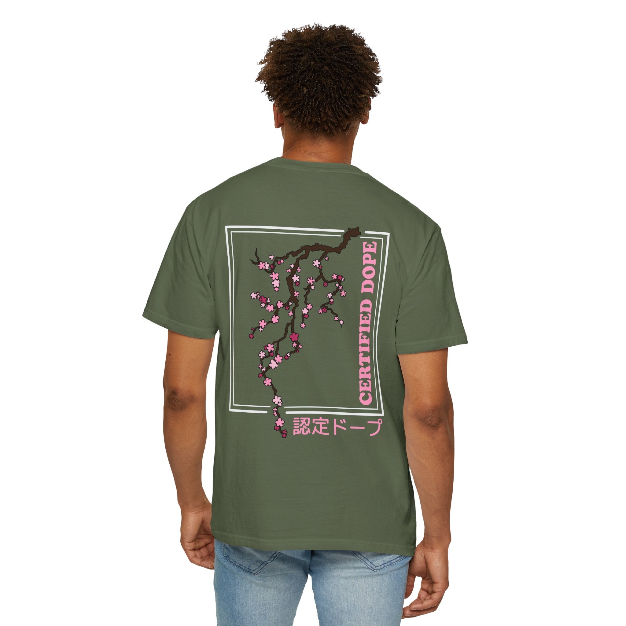 Cherry Blossoms | Certified Dope | Unisex Garment-Dyed T-shirt
