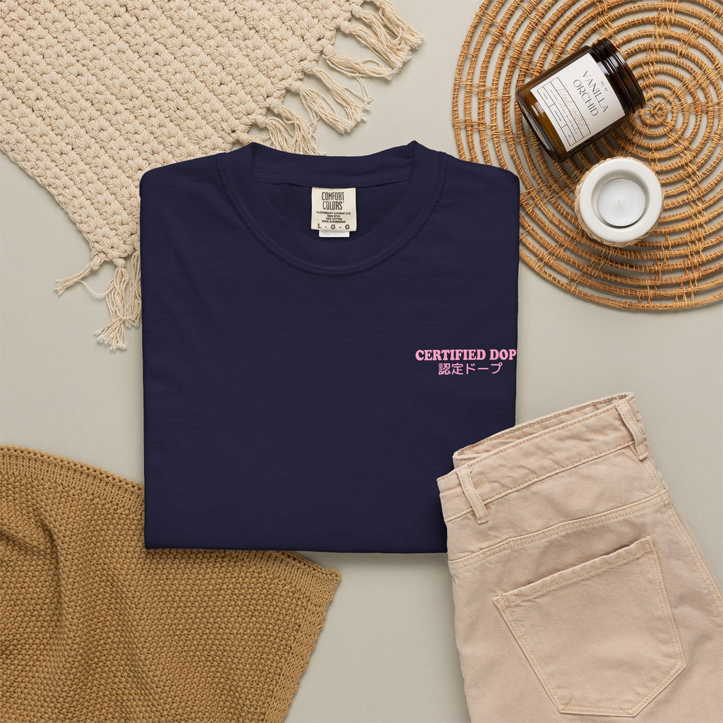 Cherry Blossoms | Certified Dope | Unisex Garment-Dyed T-shirt