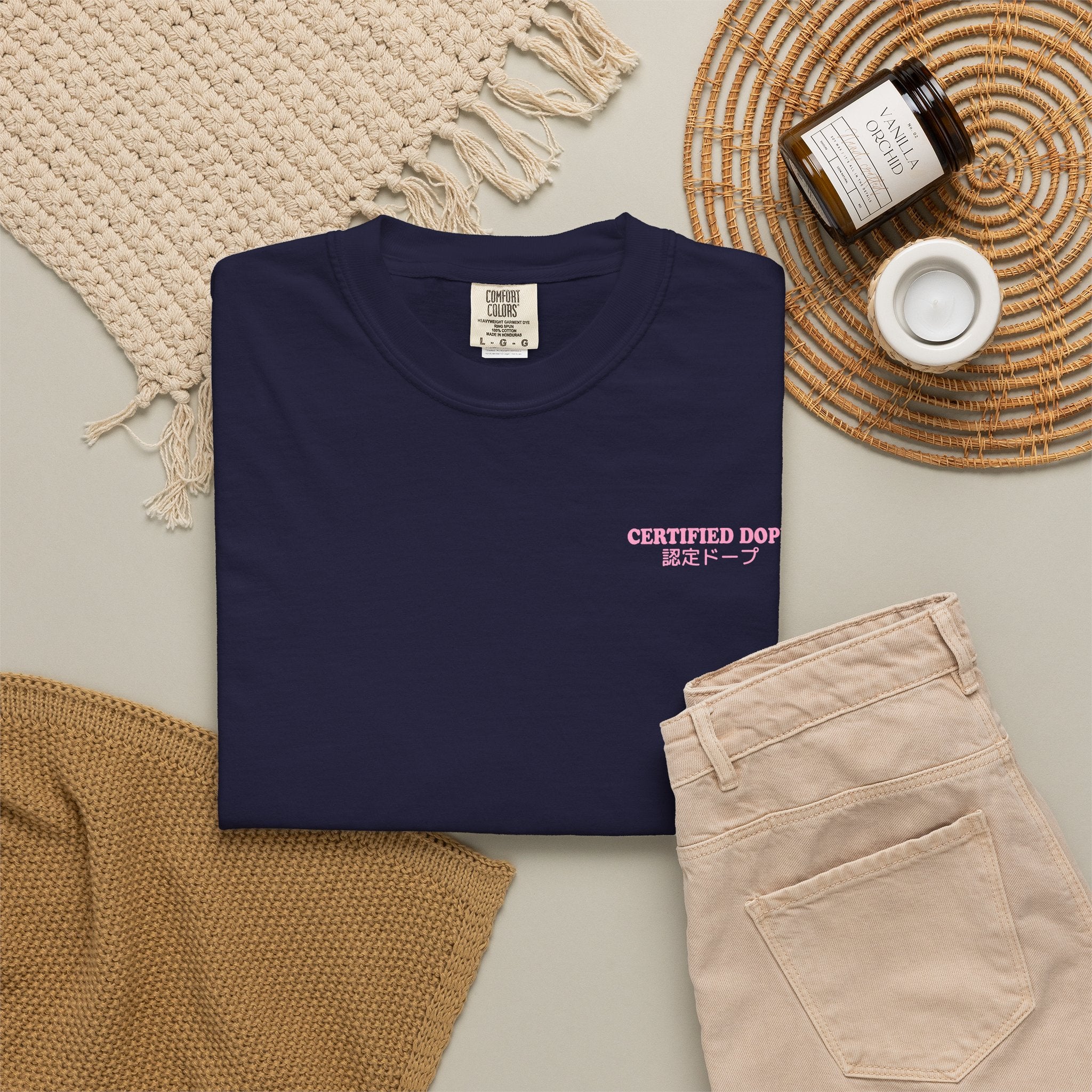 Cherry Blossoms | Certified Dope | Unisex Garment-Dyed T-shirt