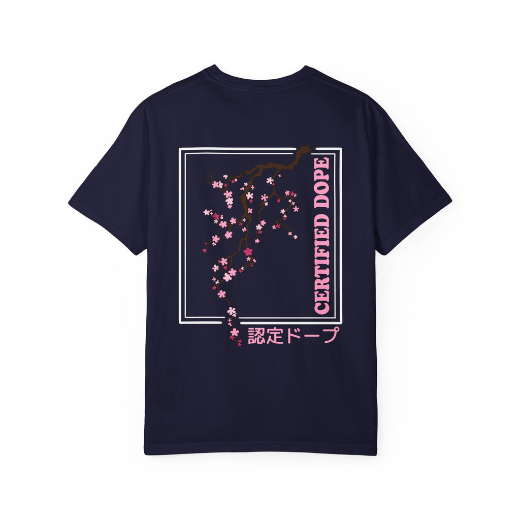 Cherry Blossoms | Certified Dope | Unisex Garment-Dyed T-shirt