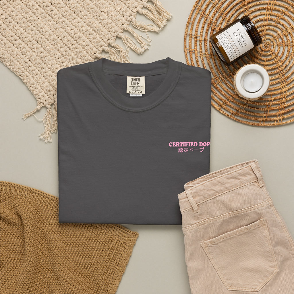Cherry Blossoms | Certified Dope | Unisex Garment-Dyed T-shirt