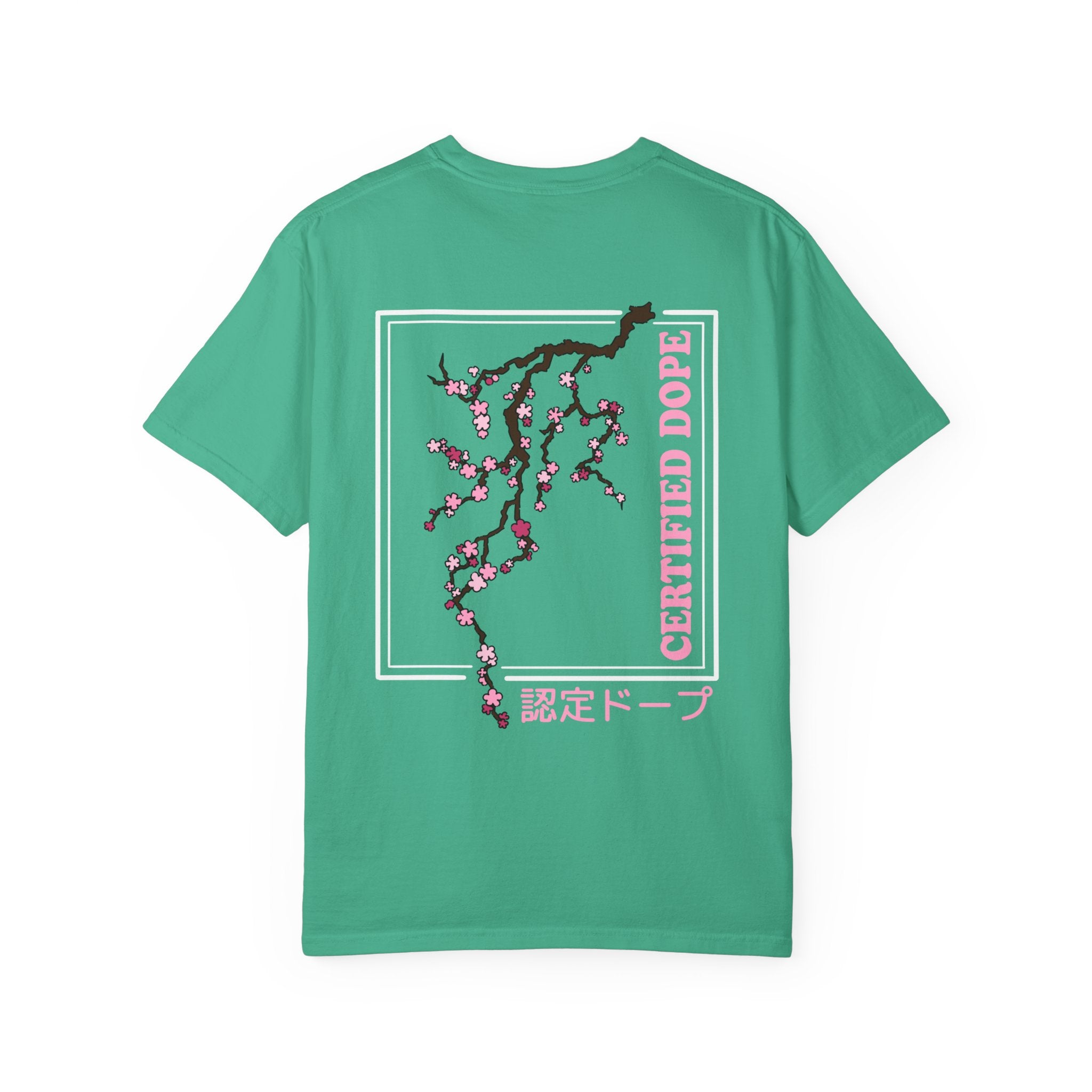 Cherry Blossoms | Certified Dope | Unisex Garment-Dyed T-shirt